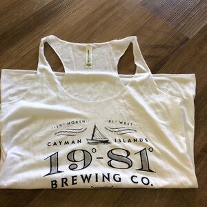 NWOT Cayman Islands 19-81 Brewing Co. White Tank SZ Small